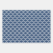 Geschenkpapier für Navy Damask Muster Set (Vorderseite 2)