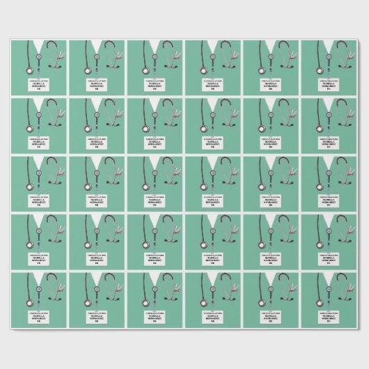 Geschenkpapier für Nurse-Abschluss (Flach)