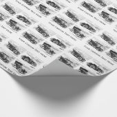 Geschenkpapier für Oldtimer mit individuellem Desi (Ecke)