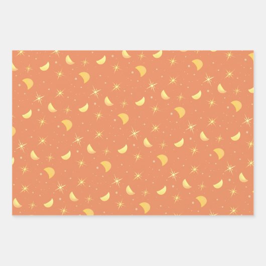 Geschenkpapier für Sterne und Monde - Designs Set  (Vorderseite 2)