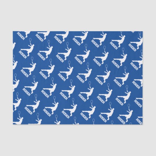 Geschenkpapier für Tennisspieler Seidenpapier (Vorderseite)