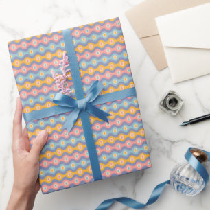 Geschenkpapier für Weihnachten im Retro-Stil.