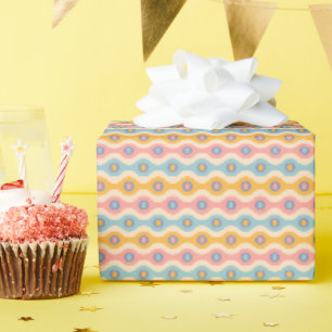 Geschenkpapier für Weihnachten im Retro-Stil.