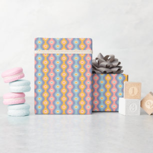 Geschenkpapier für Weihnachten im Retro-Stil.