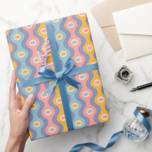Geschenkpapier für Weihnachten im Retro-Stil.