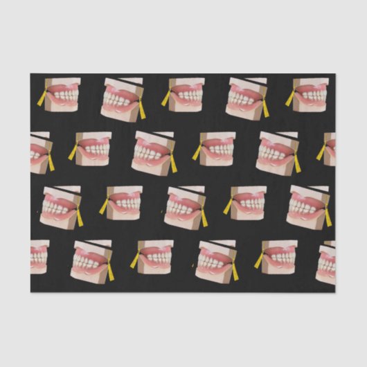 Geschenkpapier für Zahnärzte Seidenpapier (Vorderseite)