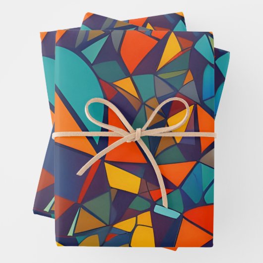 Geschenkpapier - Geometrisch Set (Beispiel)