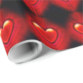 Geschenkpapier. Geschenkpackung mit rotem und schw Geschenkpapier (Rolleneckpunkt)