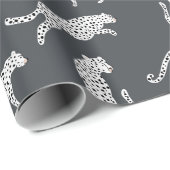 Geschenkpapier | Geschenkverpackung mit Gepardenmu (Rolleneckpunkt)