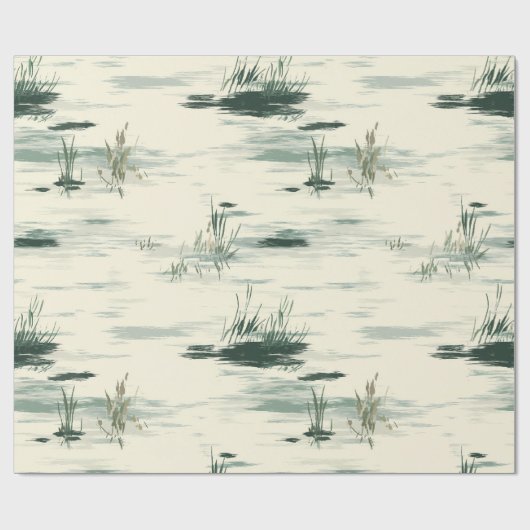 Geschenkpapier Ghostly Pond Spring (Flach)