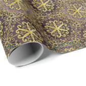 Geschenkpapier, „Gilded Glam“ Geschenkpapier (Rolleneckpunkt)