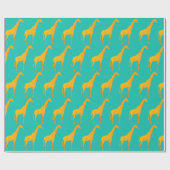 Geschenkpapier - Goldene Giraffen (Flach)