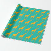 Geschenkpapier - Goldene Giraffen (Ungerollt)