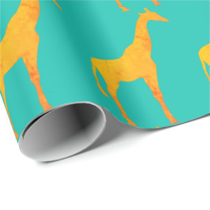 Geschenkpapier - Goldene Giraffen