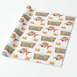 Geschenkpapier Gone Fishing