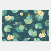 Geschenkpapier GreenLilyPad Set mit 3 Flatwrap (Vorderseite 2)
