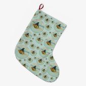Geschenkpapier Großer Weihnachtsstrumpf (Vorderansicht (hängend))