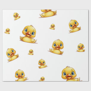 Geschenkpapier - Gummiente-Motiv
