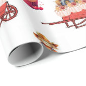 Geschenkpapier HalloweenGeburtstag VogelscheucheKü (Rolleneckpunkt)