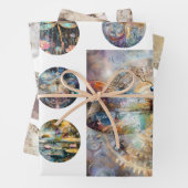 Geschenkpapier-Harz-Fliese & Untersetzer Libellen- Geschenkpapier Set (Beispiel)
