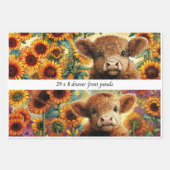 Geschenkpapier Highland-Sonnenblumen-Schubladenpan Set (Vorderseite 2)