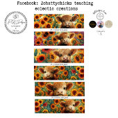 Geschenkpapier Highland-Sonnenblumen-Schubladenpan Set