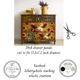 Geschenkpapier Highland-Sonnenblumen-Schubladenpan Set