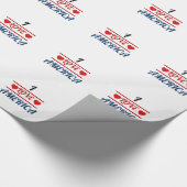 Geschenkpapier - Ich liebe Amerika (Ecke)