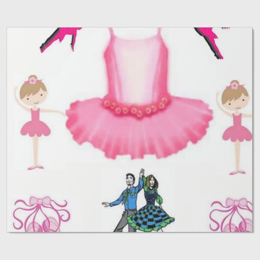 Geschenkpapier in Rosa balerina (Flach)