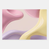 Geschenkpapier in stilvoller abstrakter Grafik Set (Vorderseite)