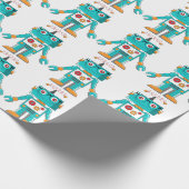 Geschenkpapier - Intelligenter Roboter (Ecke)
