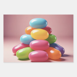 Geschenkpapier (Jellybeans) Set