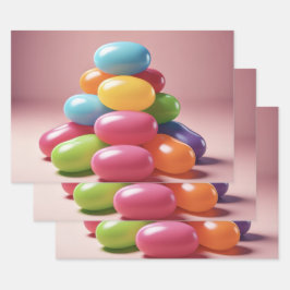 Geschenkpapier (Jellybeans) Set