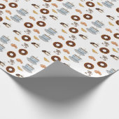 Geschenkpapier Kaffee Donuts (Ecke)
