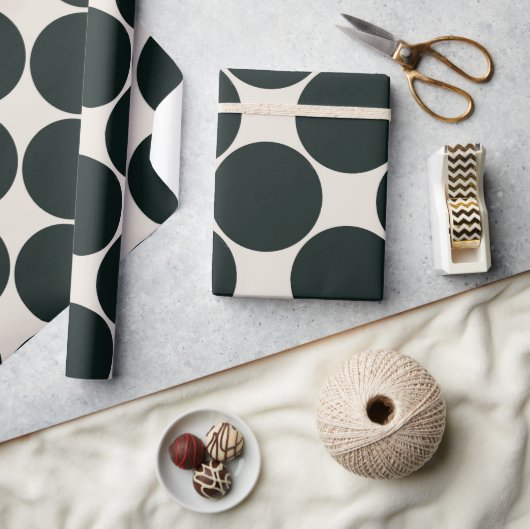 Geschenkpapier klassisch schwarz und creme (Kunsthandwerk)