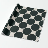 Geschenkpapier klassisch schwarz und creme (Ungerollt)