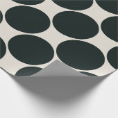 Geschenkpapier klassisch schwarz und creme (Ecke)