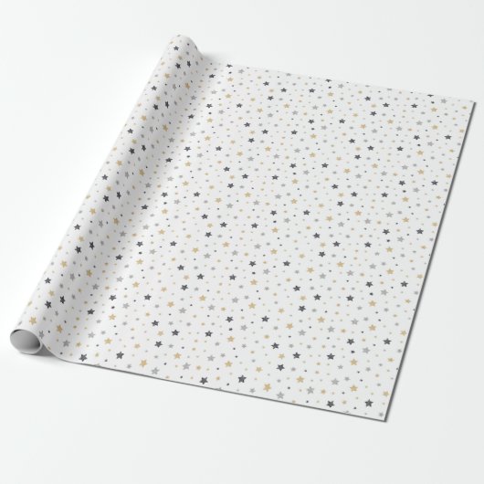 Geschenkpapier kleine Sterne (Ungerollt)