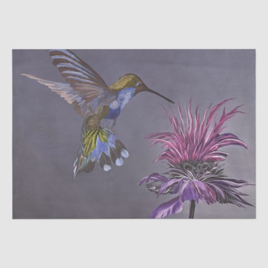 Geschenkpapier Kolibri Seidenpapier (Vorderseite)