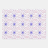 Geschenkpapier - Kreise von Sternen Set (Vorderseite 3)