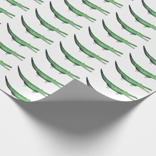 Geschenkpapier Krokodil, Kindergeschenkpapier (Ecke)