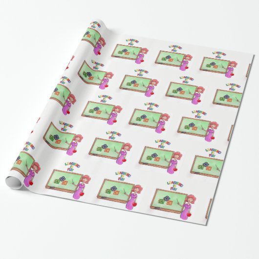 Geschenkpapier Lehrerin (Ungerollt)