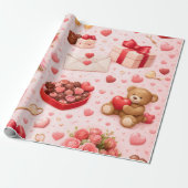 Geschenkpapier - Liebe einwickeln (Ungerollt)