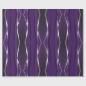 Geschenkpapier - Lila Silber Retro (Flach)