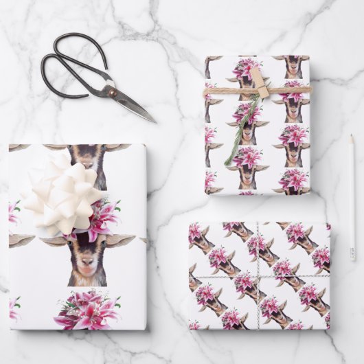 Geschenkpapier Lilly the Goat Set (Vorderseite)