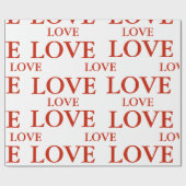 Geschenkpapier - LOVE (Flach)
