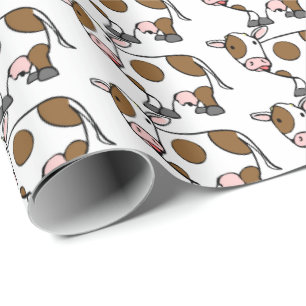 Geschenkpapier - Lustige Kuh