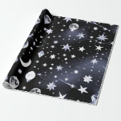 Geschenkpapier - Luxuriöser Onyx Celestial Moon (Ungerollt)