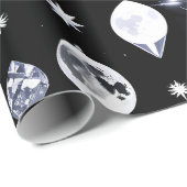 Geschenkpapier - Luxuriöser Onyx Celestial Moon (Rolleneckpunkt)