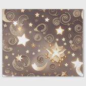 Geschenkpapier – Luxus Champagner Gold Celestial M (Flach)